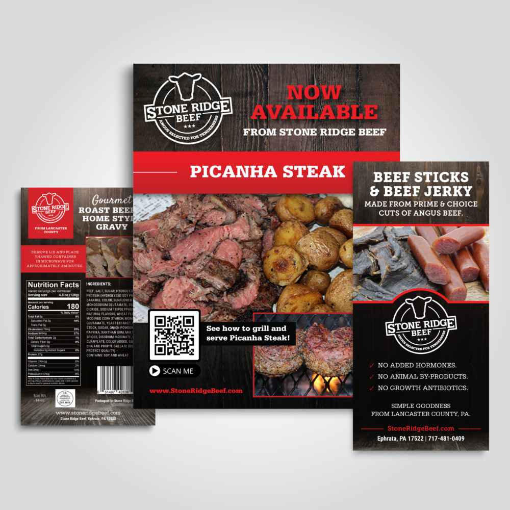 Food Label & Flyer Design